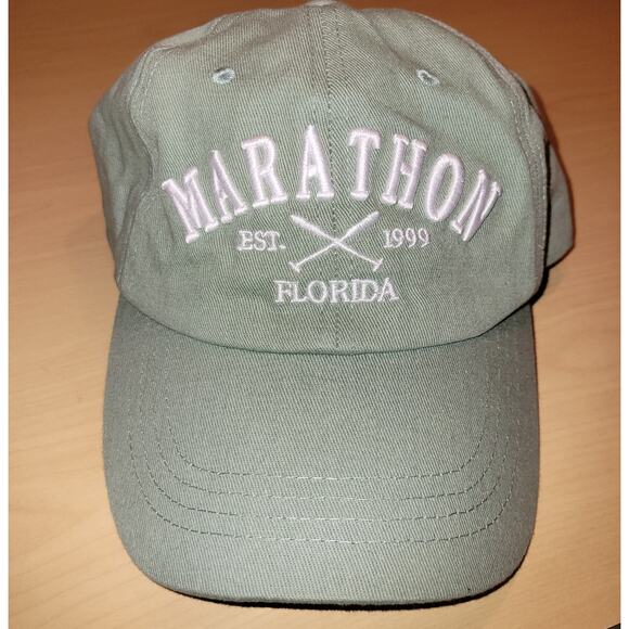 Sunkisskap Other - Vintage Marathon Florida Est 1999 Dad Hat Sunkisskap Blue Denim Baseball Cap
